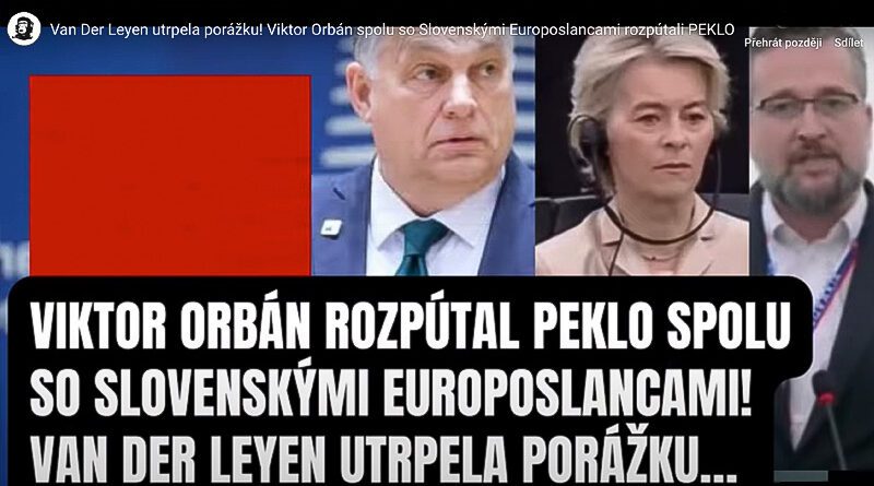 Viktor Orbán Rozpoutal peklo v eu parl.